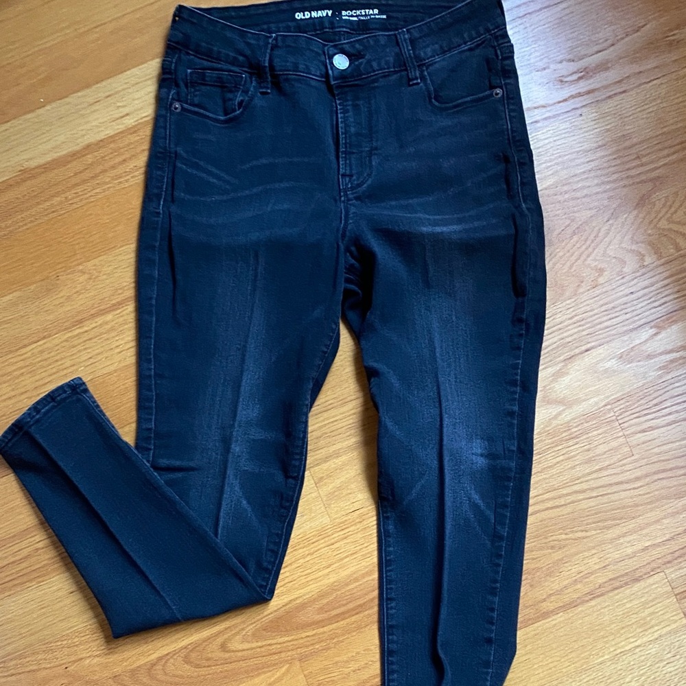 Old Navy Women's Dark Blue Skinny Jeans Rockstar